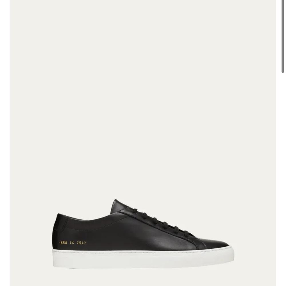 Black Leather Mens Common Projects